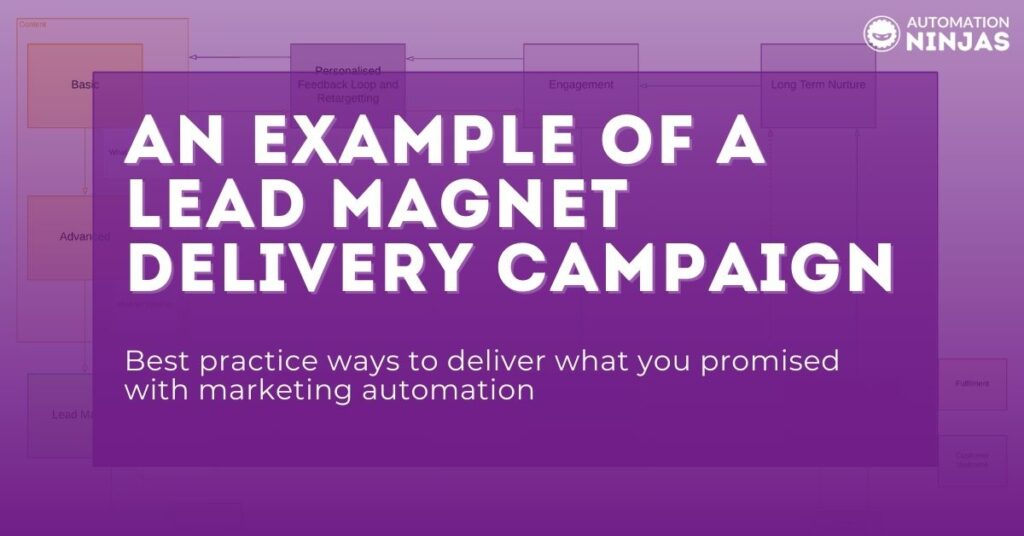 An example of a lead magnet delivery campaign