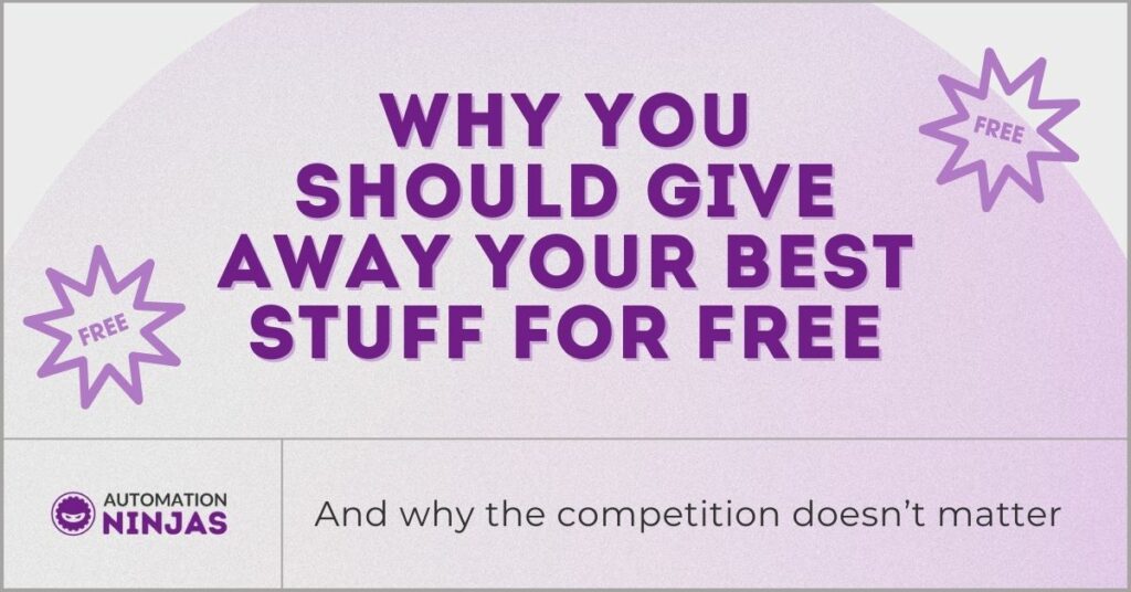 Why you should give away your best stuff for free