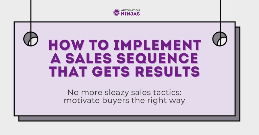 How to implement a sales sequence that gets results