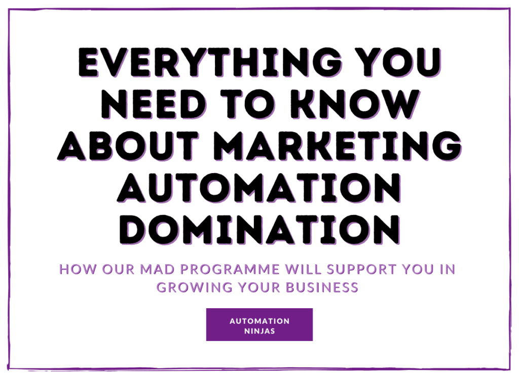 Marketing Automation Strategy & Domination - Everything you need to know