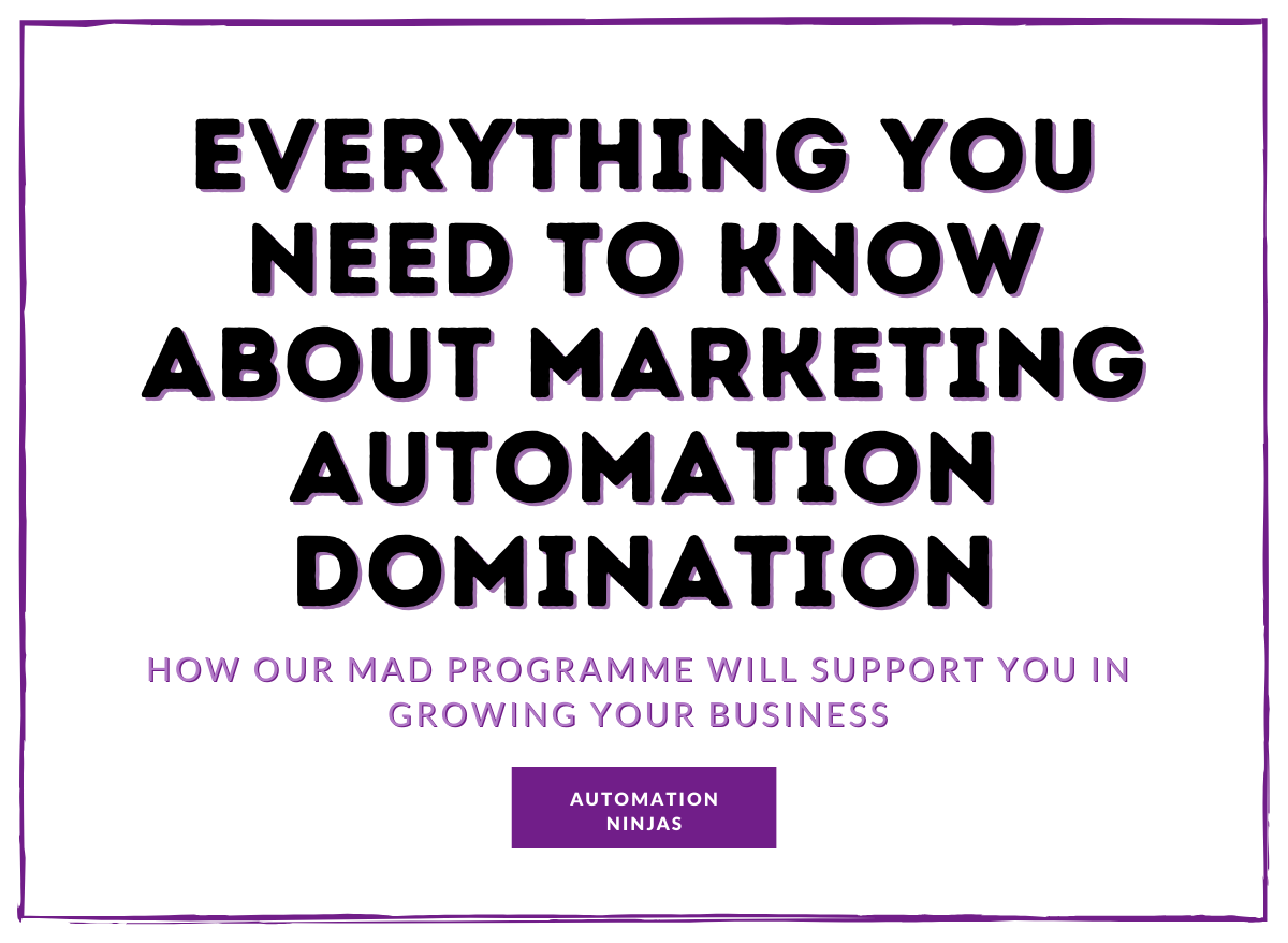 Marketing Automation Strategy & Domination - Everything you need to know