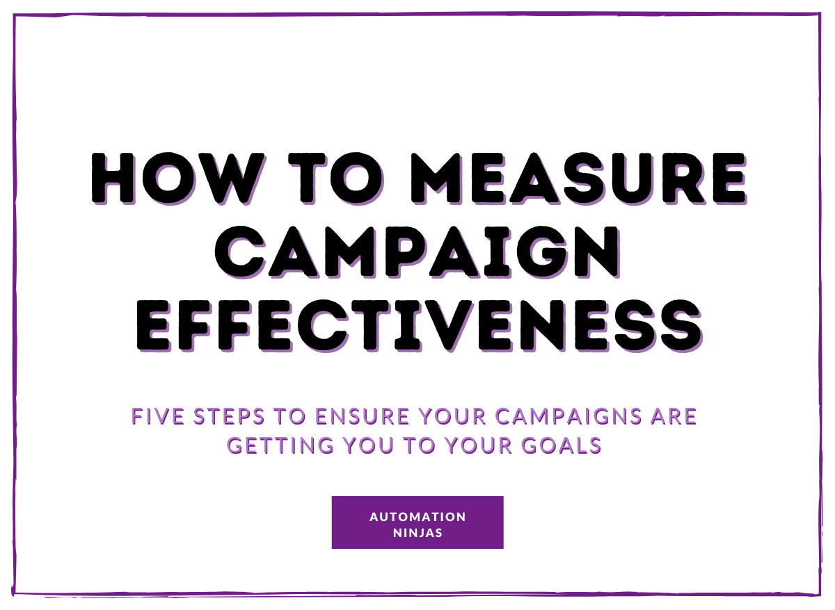 How to measure campaign effectiveness