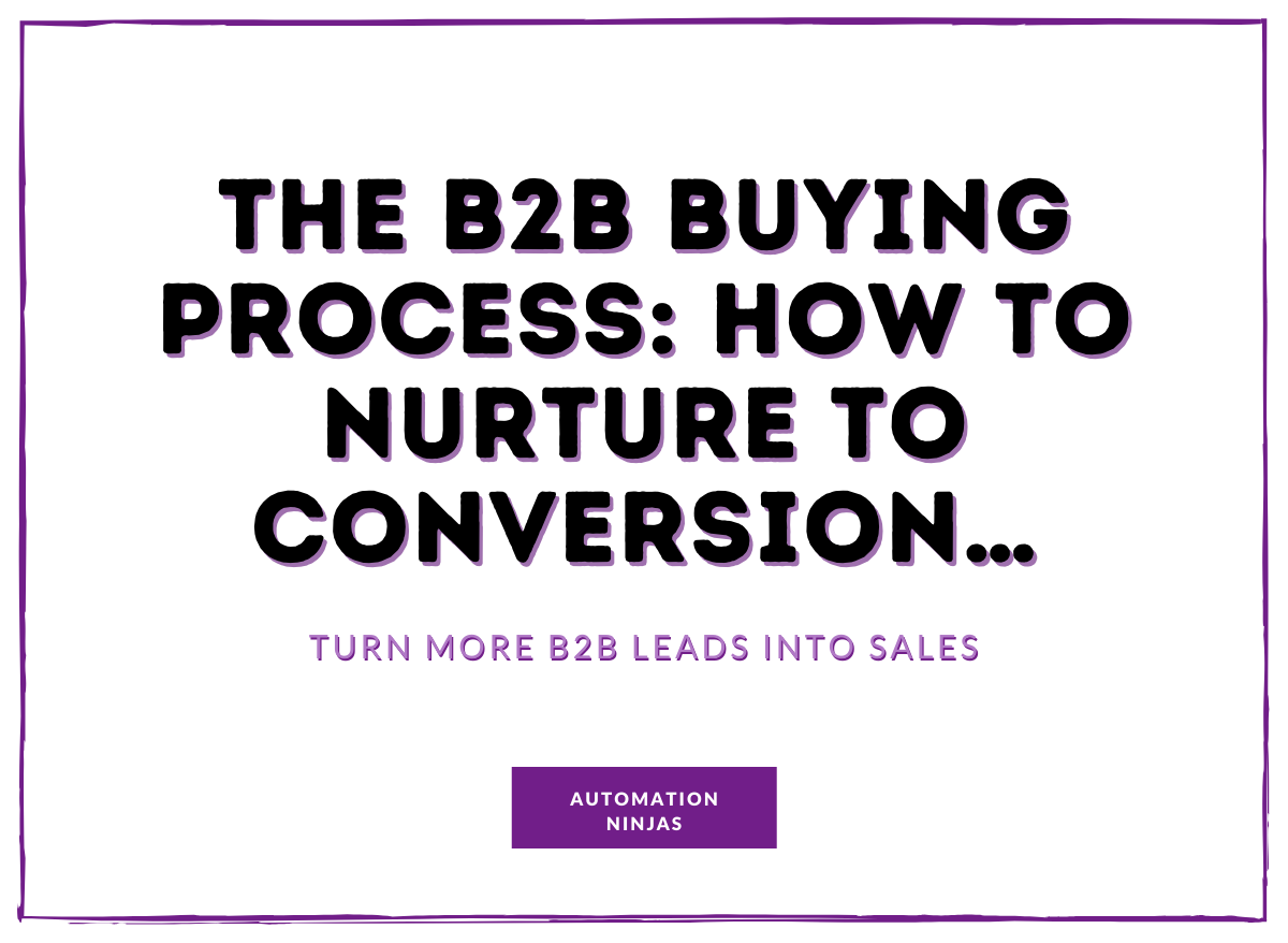 The B2B Buying Process - How to Nurture to Conversion