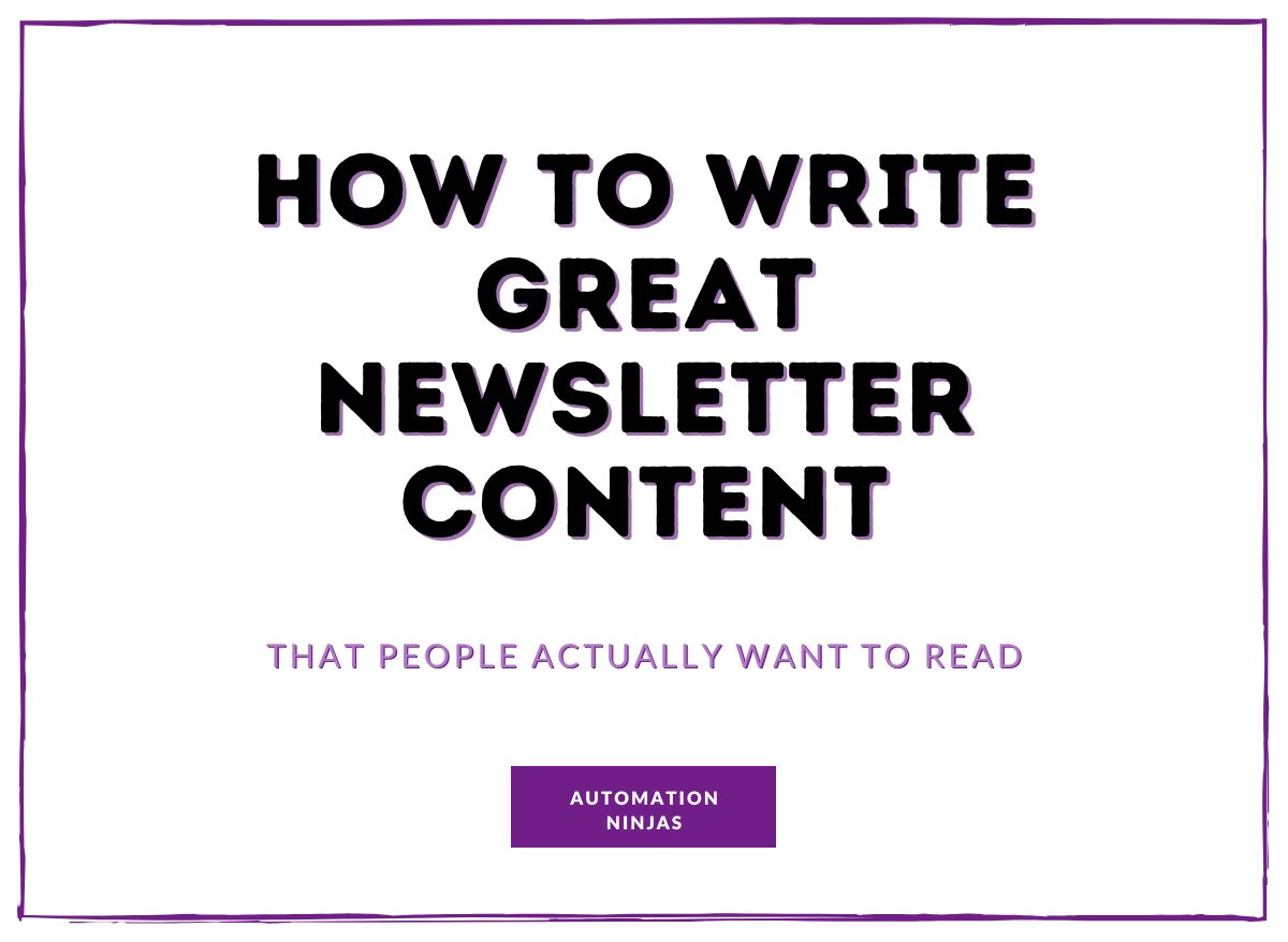 How to write great newsletter content