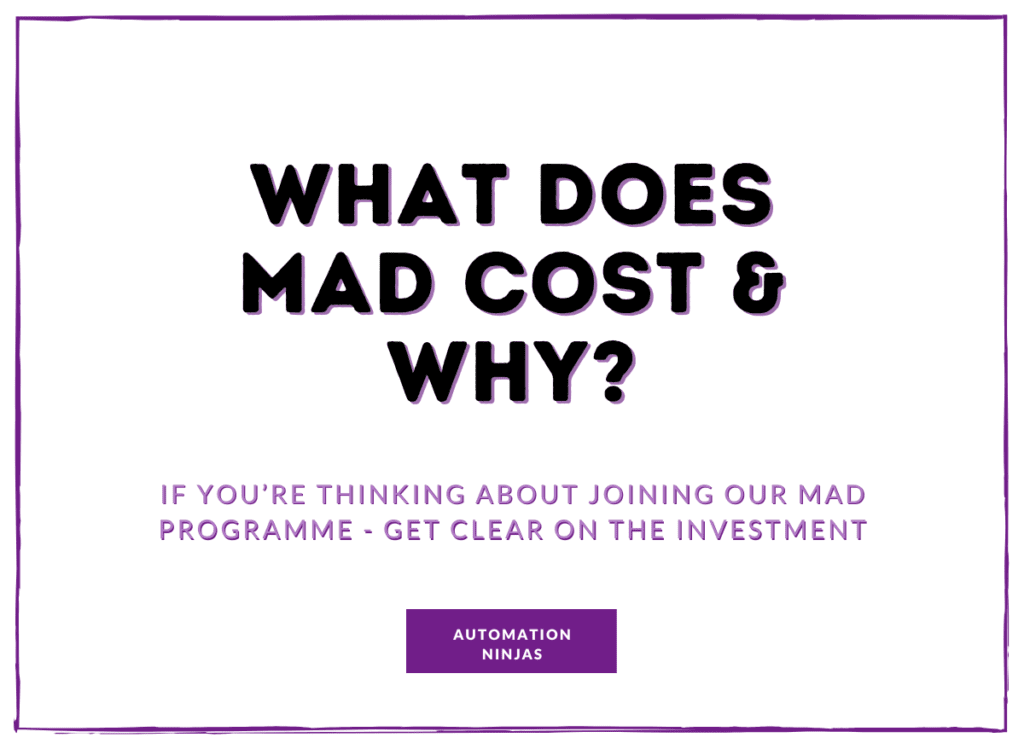 What does MAD cost & why
