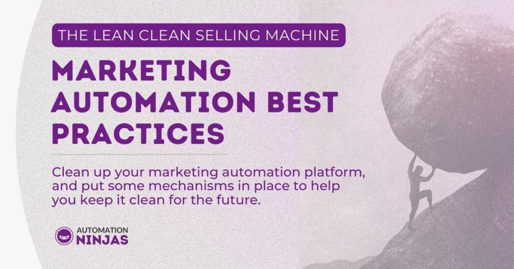 the lean clean selling machine_ marketing automation best practices