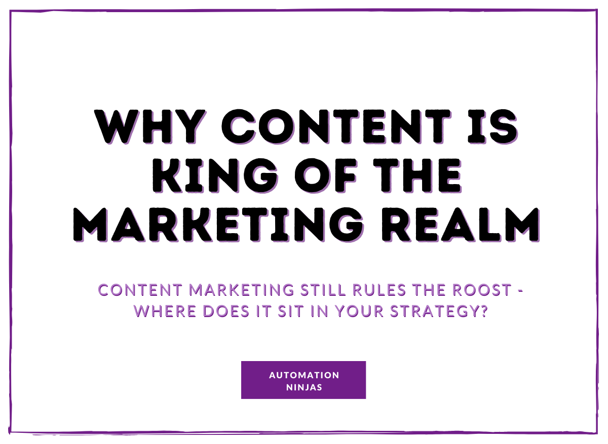 Why Content is King - Are You Content Marketing?