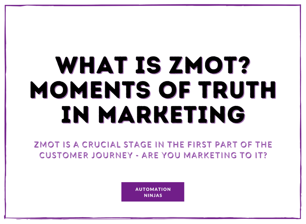 What is ZMOT Zero Moment of Truth in Marketing