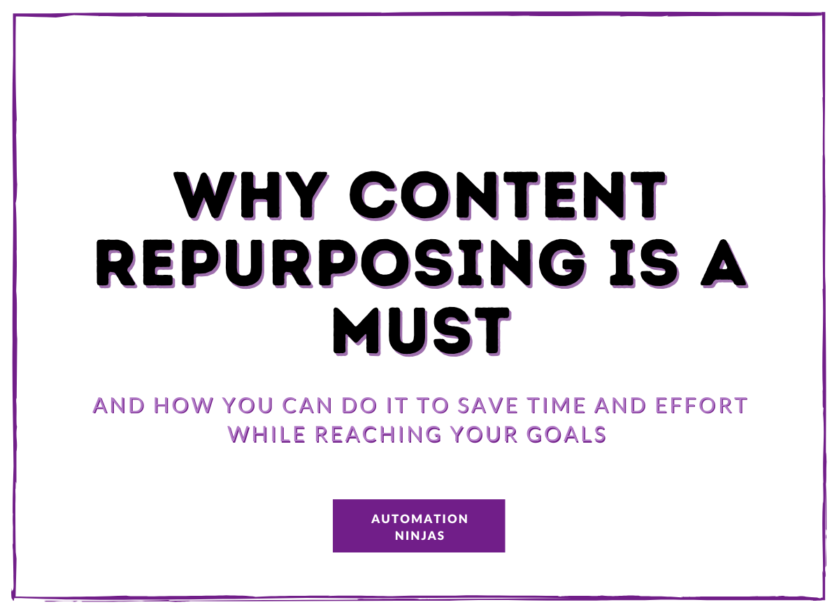 Why content repurposing is a must