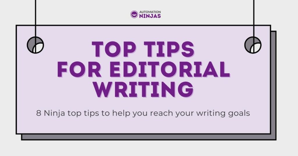 Top Tips for editorial writing